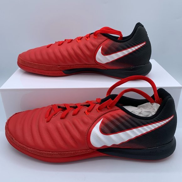 Nike Shoes Mens Nike Tiempo X Indoor Soccer Shoes Size 65 Red Black